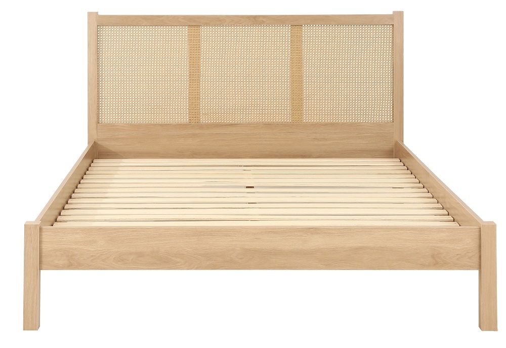 Product photograph of Croxley Oak Wood Bed from Choice Furniture Superstore.
